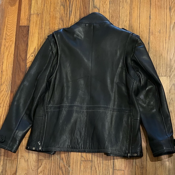 Michaela Fur Brand: Black Leather luxury jacket - Picture 2 of 10